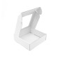 White Small Gift Box with PVC Window, 6 cm Height