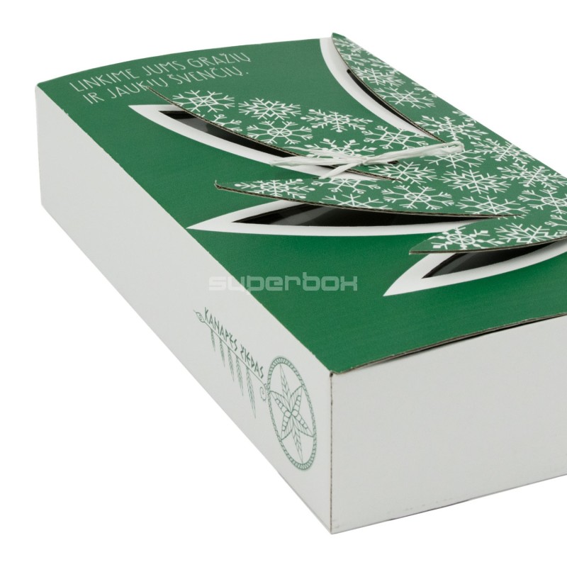 Gift Box Design with Graphic Elements