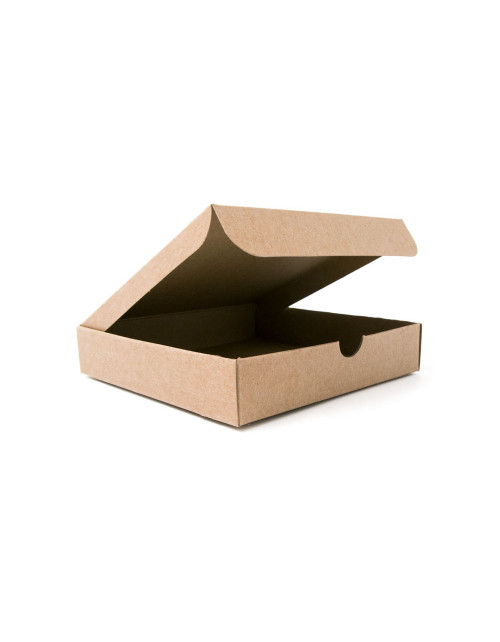 Kvadratinė dėžutė įleidžiamu dangteliu iš perdirbto kartono