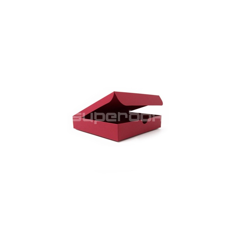 Square Gift Box from Red Decorative Cardboard