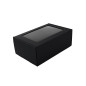 Black A5 Size Gift Box with Clear Window Black A5 Size Gift Box with Clear Window