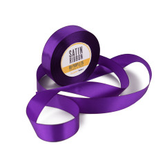 Ryški violetinė atlasinė juostelė, 25 mm pločio