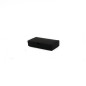 Elongated Gift Box from Black Decorative Cardboard