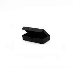 Elongated Gift Box from Black Decorative Cardboard