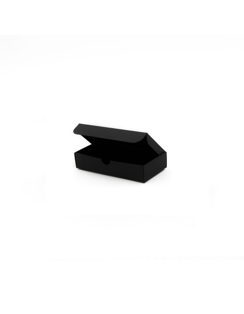 Pailga dėžutė įleidžiamu dangteliu iš juodo kartono