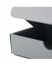 Gift Box from Gray Decorative Cardboard