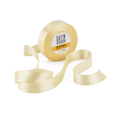 Chic Cream Color Satin Ribbon, 25 mm Width