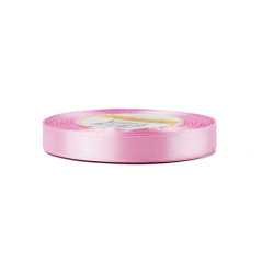 Light pink satin ribbon – glossy, 12 mm wide, 32 m roll