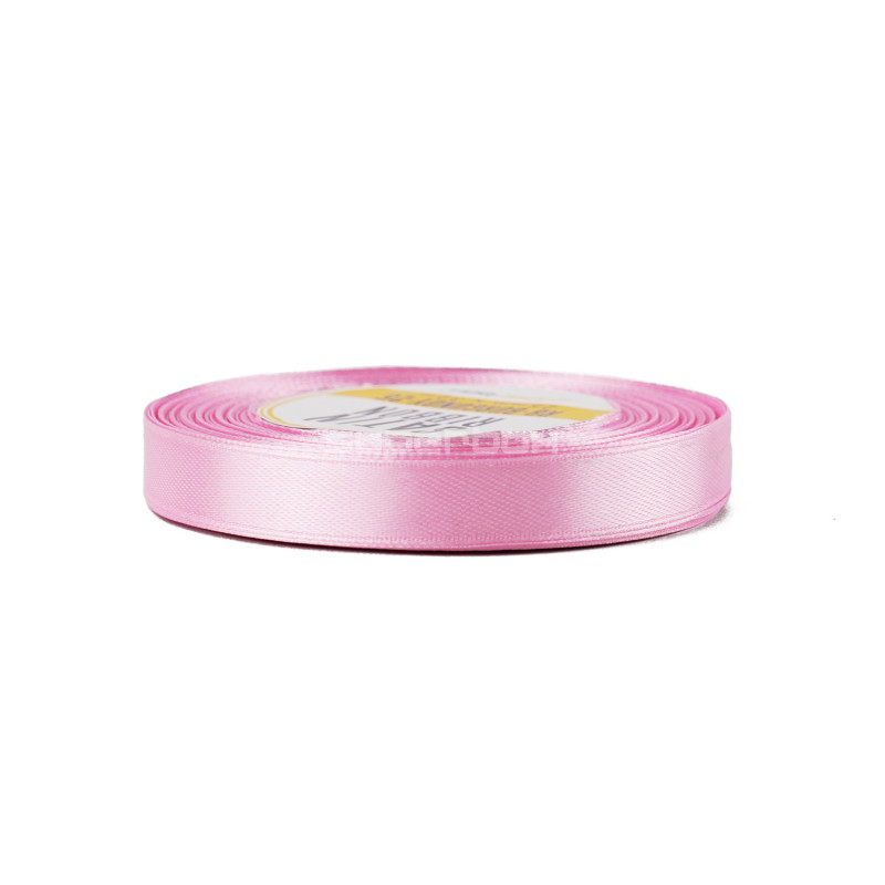 Chic Light Pink Satin Ribbon, 12 mm Width