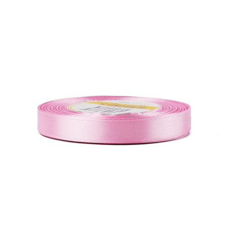 Light pink satin ribbon – glossy, 12 mm wide, 32 m roll