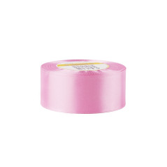 Light pink satin ribbon – glossy, 38 mm wide, 32 m roll