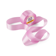 Chic Light Pink Satin Ribbon, 38 mm Width