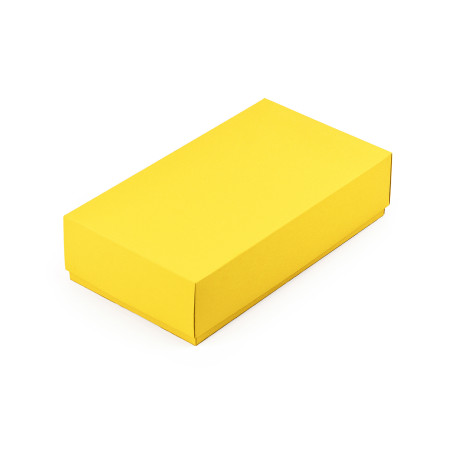 Yellow Two Piece Cardboard Gift Box | 200x110x50 mm | Superbox