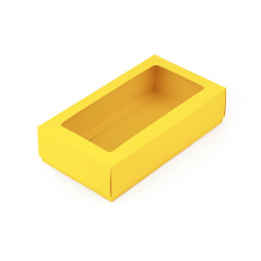 Yellow Box with Window for Jewelry | 200x110x50 mm | Superbox