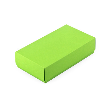 Šviesiai žalia dviejų dalių kartono dėžutė | 200x110x50 mm | Superbox