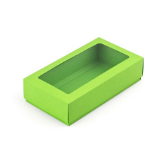 Šviesiai žalia dėžutė su langeliu | 200x110x50 mm | Superbox