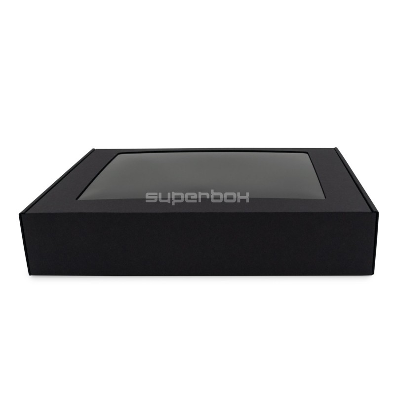 Black Gift Box with Transparent Window for Bedding