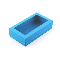 Бирюзовая маленькая коробка с крышкой | 200x110x50 мм | Superbox
