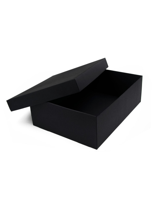 Labai didelė juoda dovanų dėžė iš dviejų dalių