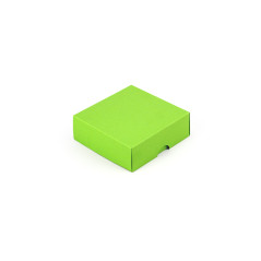 Светло-зеленая двухчастная квадратная коробка | 90x90x30 мм | Superbox
