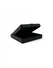 Kvadratinė 15 mm aukščio juoda matinė dėžutė