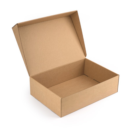 A4 Format Brown Flip Lid Box