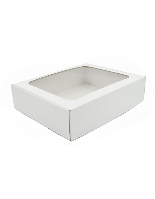 White Gift Box with Clear Window