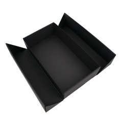 Double Door Black Box with Gold Ribbon