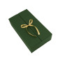 Double Door Green Gift Box with Integrated Satin Ribbon
