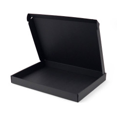Large Low Height Black Gift Box, 400x300x40 mm