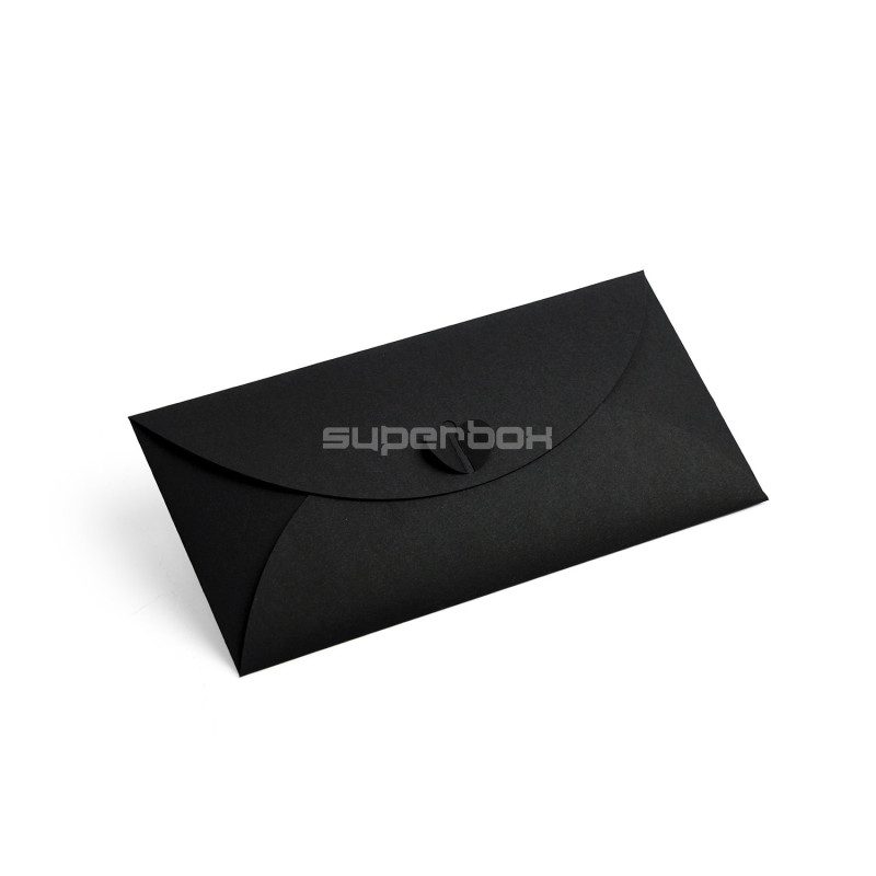 Black Envelope with Heart Clasp