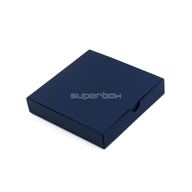 Square Gift Box from Blue Decorative Cardboard Square Gift Box from Blue Decorative Cardboard