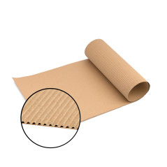 Dviejų sluoksnių gofruotojo kartono lakštas |1000x400 mm | Superbox