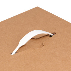 Baltos plastikinės rankenėlės dėžutėms