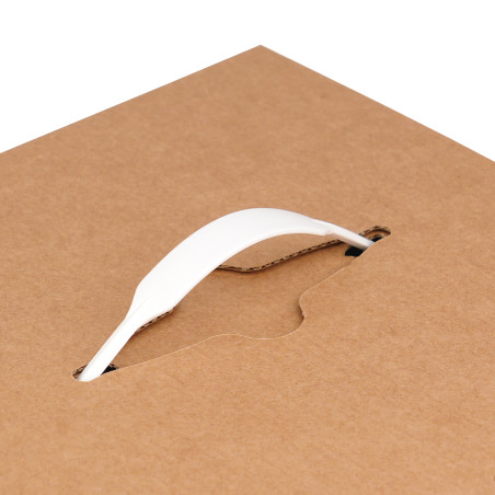 Белые пластиковые ручки для подарочных коробок