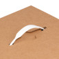 White plastic handle for gift box, 155x25x3.5 mm White plastic handle for gift box, 155x25x3.5 mm
