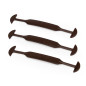 Brown plastic handles for gift boxes, 155x25x3.5 mm Brown plastic handles for gift boxes, 155x25x3.5 mm