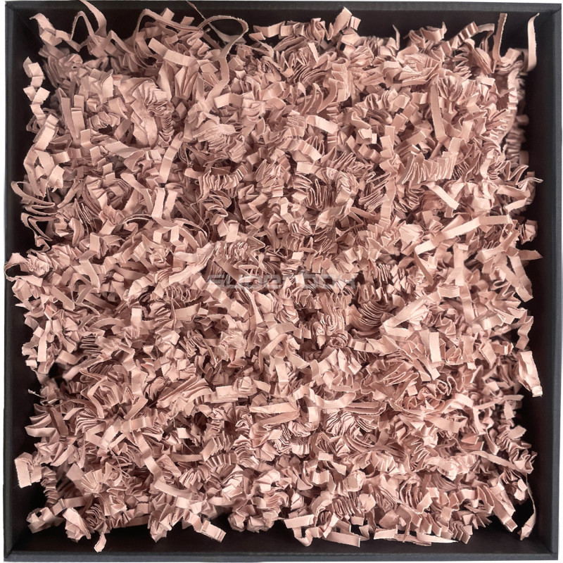 Standžios pelenų rožės spalvos popieriaus drožlės - 4 mm, 1 kg