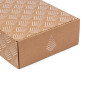 Brown A4-sized box with a Christmas tree pattern, 305×215×85 mm Brown A4-sized box with a Christmas tree pattern, 305×215×85 mm