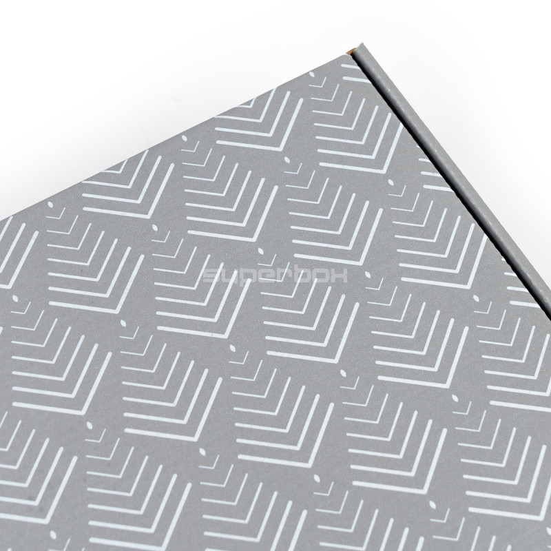 Grey A4 Box with Christmas Trees Pattern Grey A4 Box with Christmas Trees Pattern