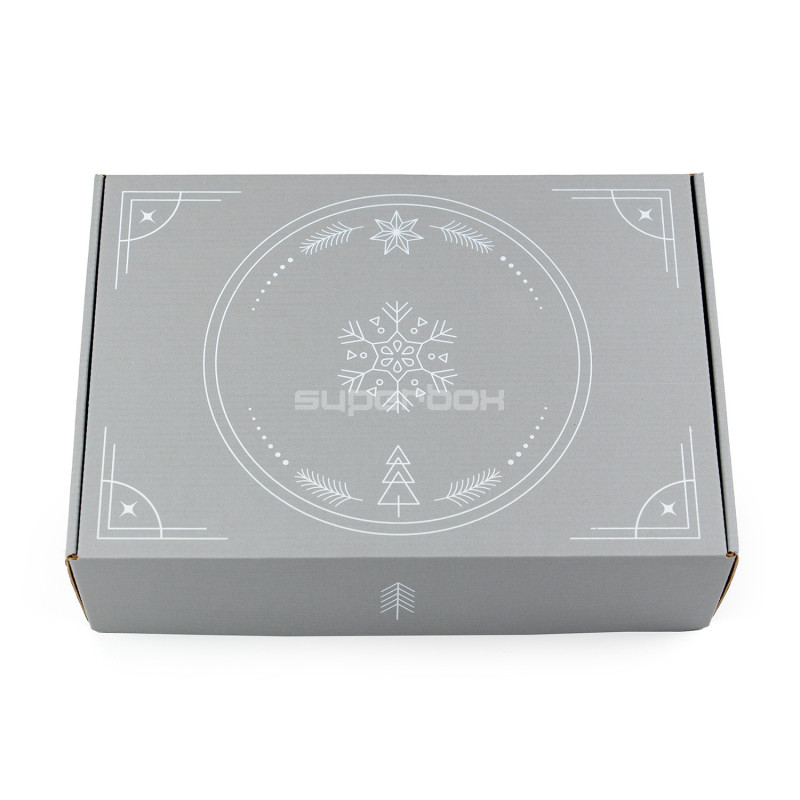 Grey A4 Box with Minimalist Winter Ornaments Grey A4 Box with Minimalist Winter Ornaments