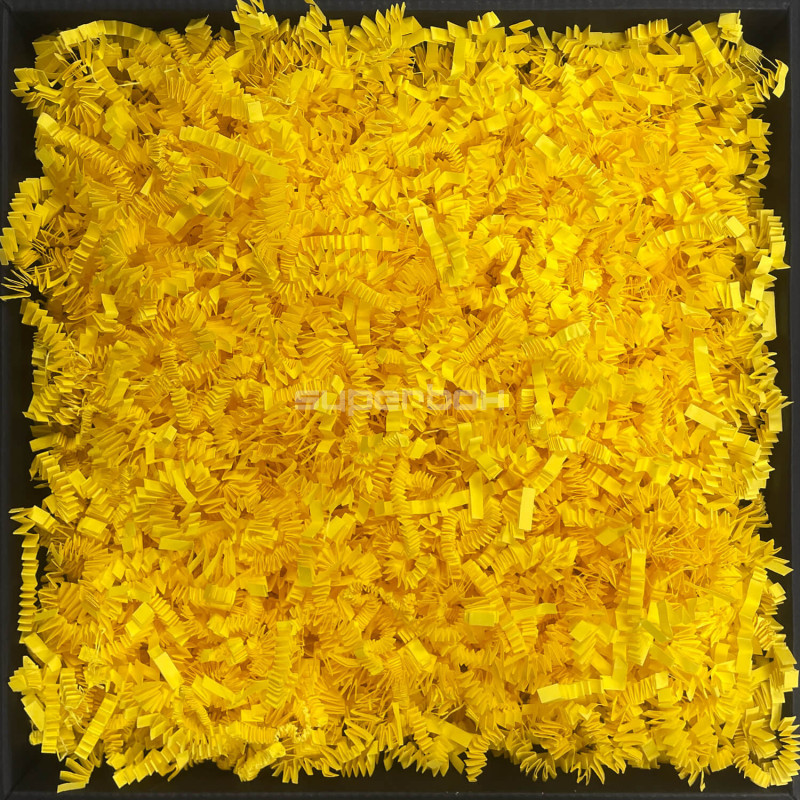 Standžios geltonos popieriaus drožlės - 4 mm, 1 kg