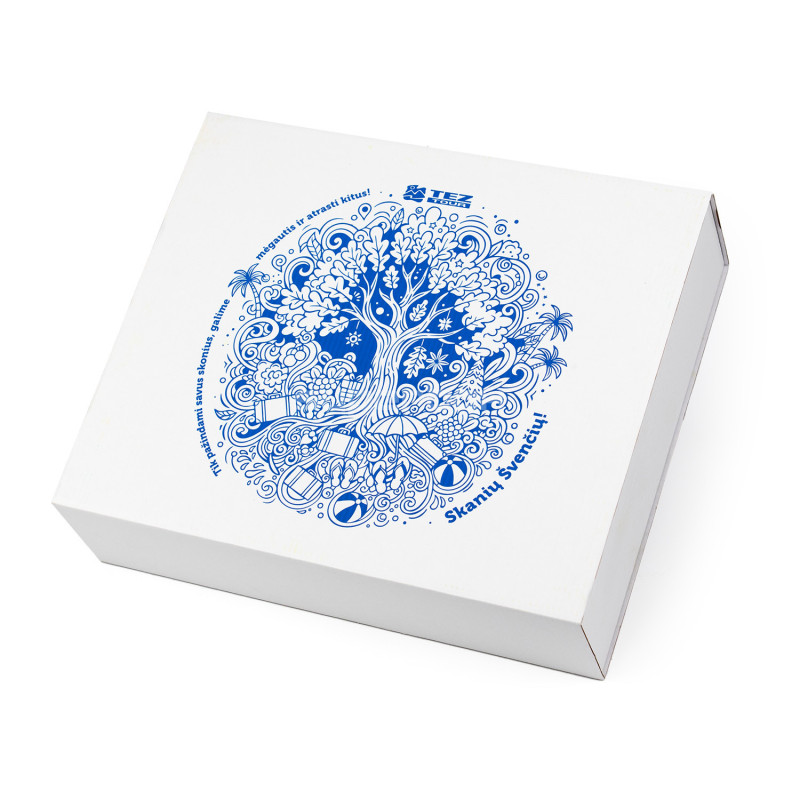 White Large Sleeve Gift Box from Corrugated Board White Large Sleeve Gift Box from Corrugated Board