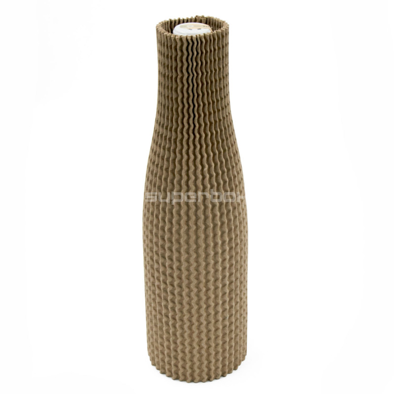 Corrugated Cardboard Bottle Protection Sleeve, 30 cm Corrugated Cardboard Bottle Protection Sleeve, 30 cm