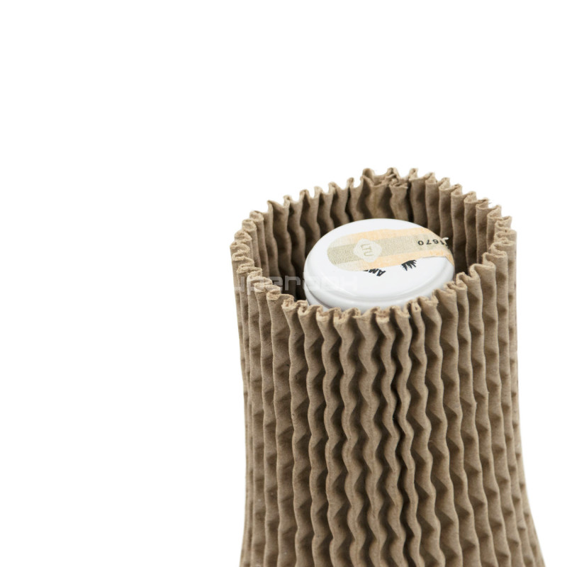 Gofruoto kartono apsauginė įmautė buteliams, 30 cm