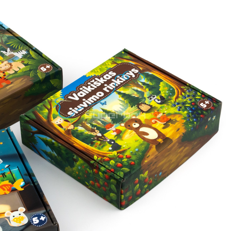 Детские коробки с красочной печатью