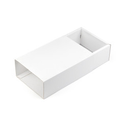 White gift box with a sleeve, 240x160x85 mm