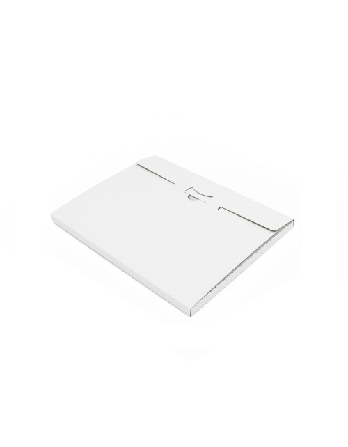 Baltas A4 formato vokas iš mikrogofros, 1.2 cm aukščio