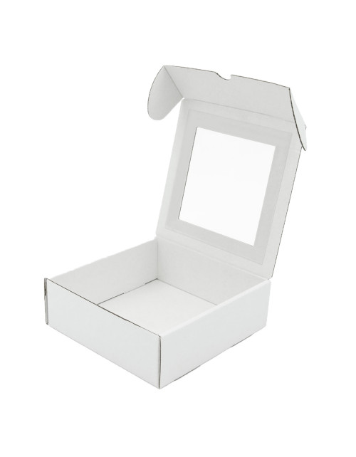 White Square Gift Box Folded