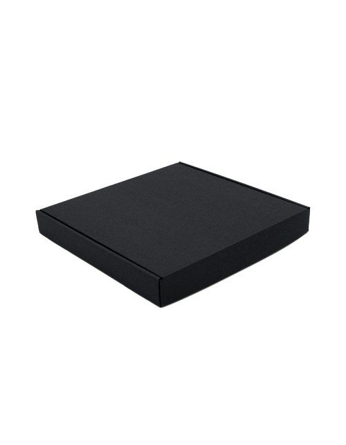 Labai žema juoda kvadratinė dėžutė iš mikrogofros